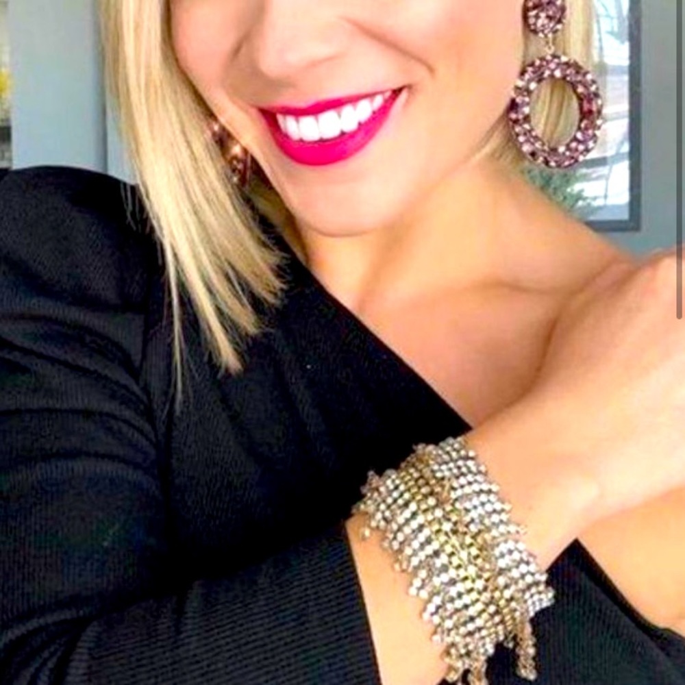 Stella & Dot [GOLD] & Rhinestone Shaggy Bracelet